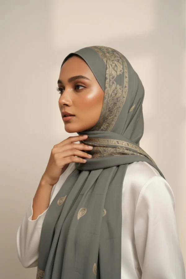 Grey Lawn Hijab